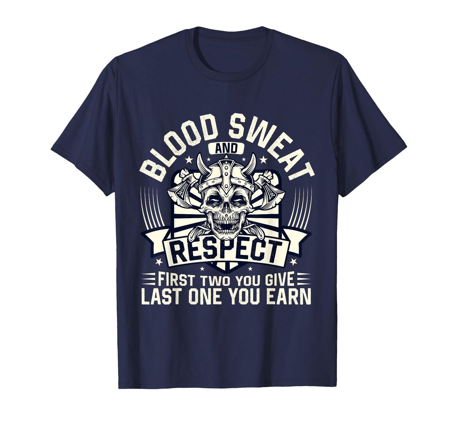 Blood Sweat Respect Powerlifting Fitness Gym Weightlifting T-Shirt