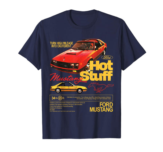Ford - Mustang 1981 Hot Stuff with Pony Logo T-Shirt