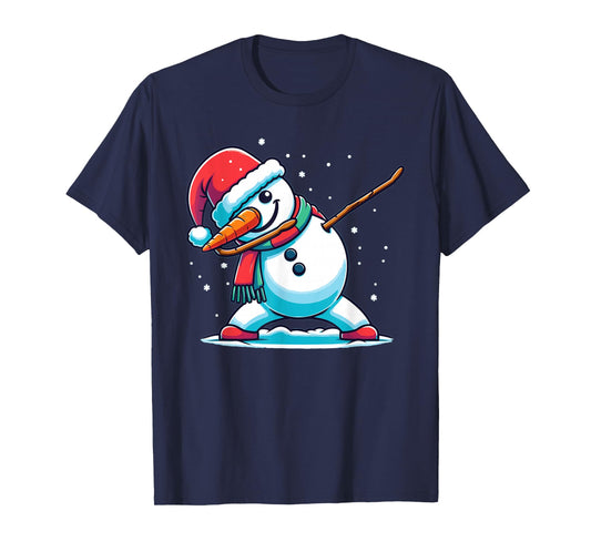 Dabbing Christmas Snowman Dab Christmas T-Shirt
