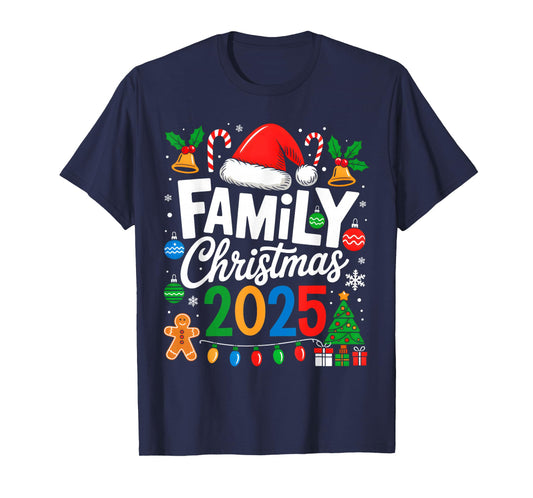 Family Christmas 2025 Matching Pajamas Xmas Family Christmas T-Shirt