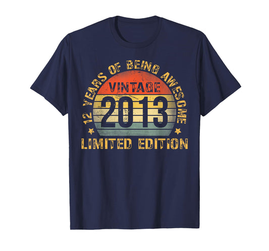 12 Year Old BDay Decorations Son Boy 12yr 2013 12th Birthday T-Shirt