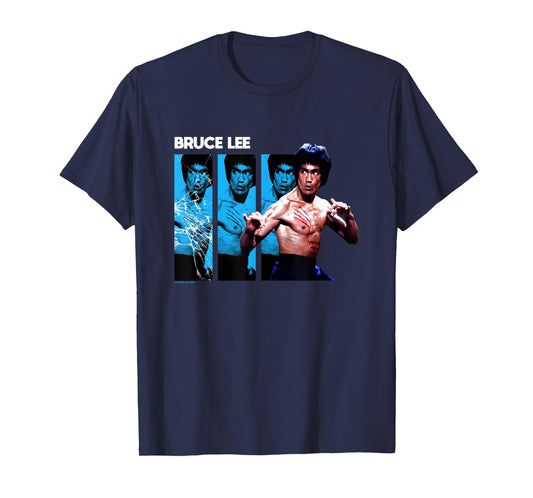 Bruce Lee Broken Mirror Claw Marks Vintage T-Shirt