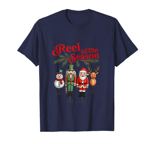 Reel in The Season Christmas Fishing Tank Top