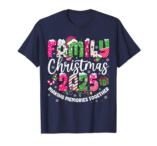 Family Christmas 2025 Matching Outfit Xmas Squad Santa Group T-Shirt