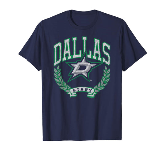 Dallas Stars Vintage Victory Black Officially Licensed T-Shirt