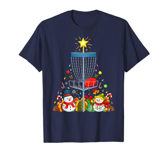 Disc Golf Christmas Tree Decoration Holiday Xmas T-Shirt