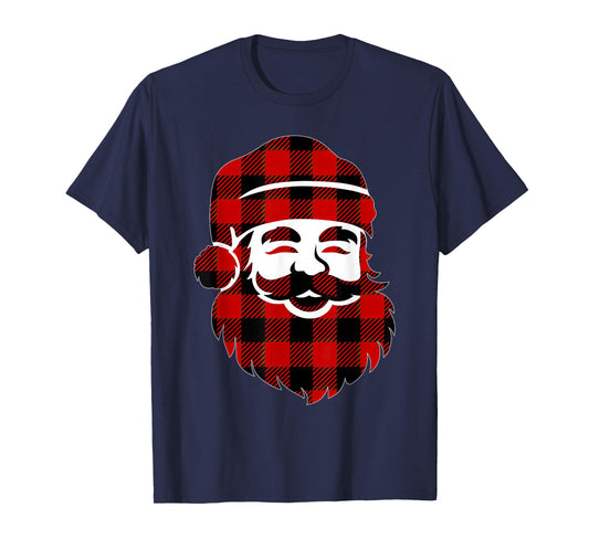 Cute Santa Claus Silhouette Minimalist Christmas T-Shirt
