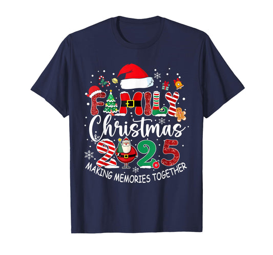 Family Christmas 2025 Matching Outfit Xmas Squad Santa T-Shirt