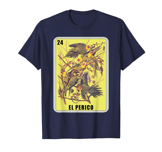 El Perico Card Parakeet Mexican Lottery Card T-Shirt