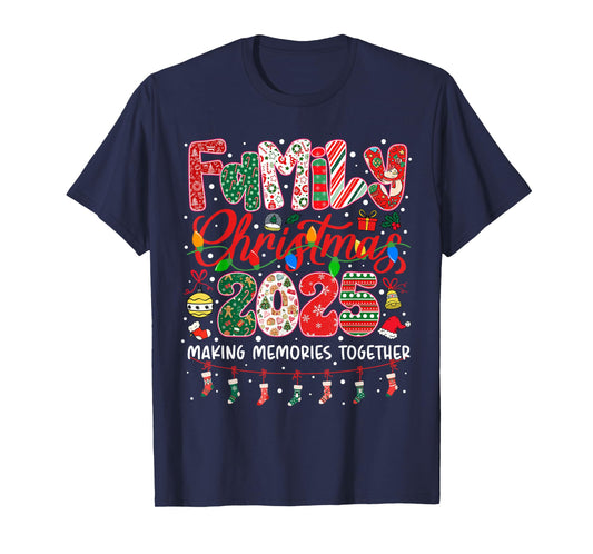 Family Christmas 2025 Matching Outfit Xmas Squad Santa T-Shirt