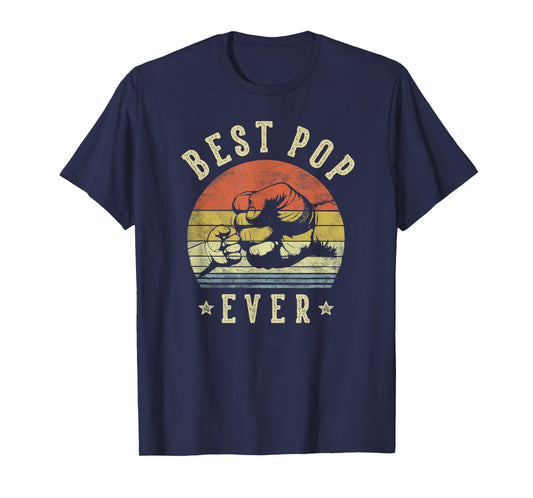 Best Pop Ever - Retro Fist Bump Vintage Design Pop T-Shirt