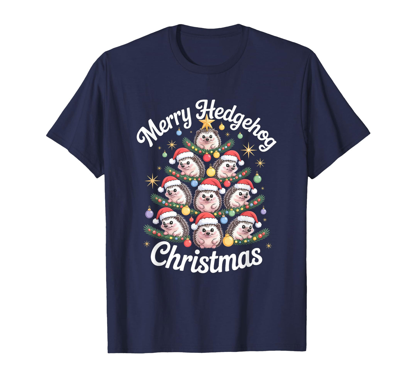 Hedgehog Christmas Tree T-Shirt