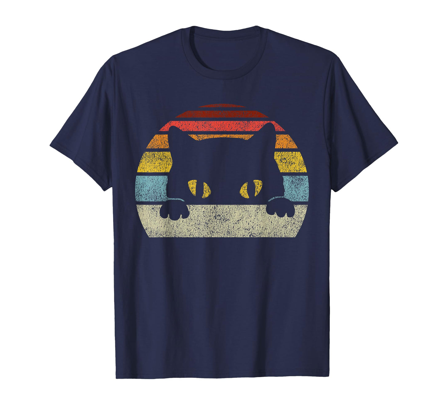Cat Retro Style Vintage Black Kitten Cute Kitty Cats Lover T-Shirt