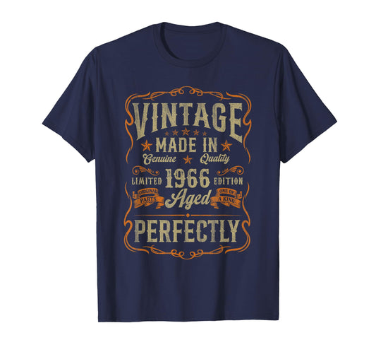 60 Years Old Vintage Made In 1966 60th Birthday Gifts Men T-Shirt