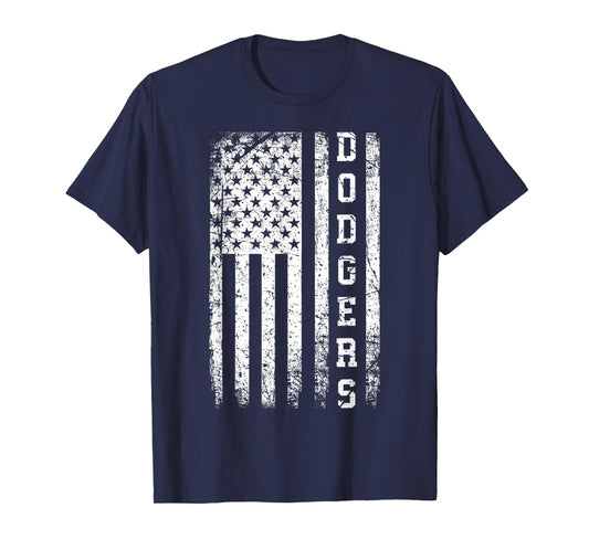 Dodgers Name Retro Vintage Apparel Gift Dodgers Lover T-Shirt