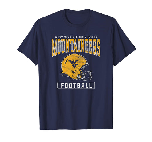 West Virginia University Mountaineers Football Helmet T-Shirt