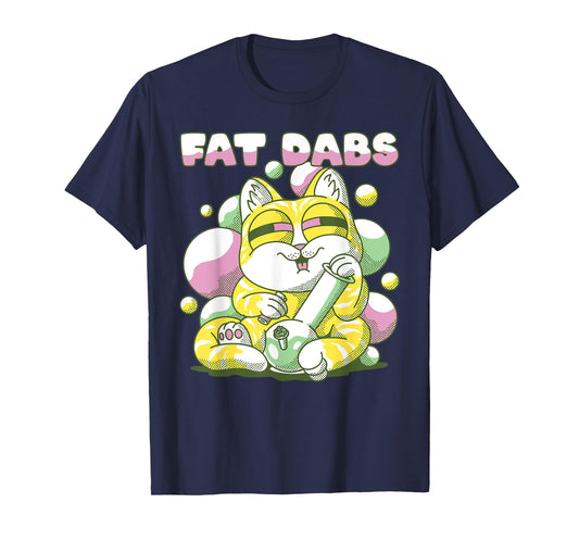 Fat Dabs Cannabis Cat Bong Fat Weight Fitness T-Shirt