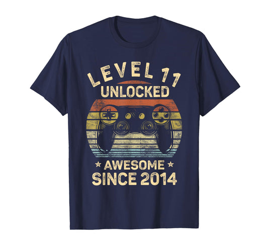 Level 11 Unlocked 11th Birthday 11 Year Old Gifts Gamer Bday T-Shirt