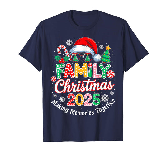 Family Christmas 2025 Matching Outfit Xmas Squad Santa T-Shirt