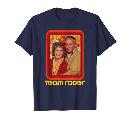 Team Roper! Three's Company Stanley & Helen Roper Retro T-Shirt