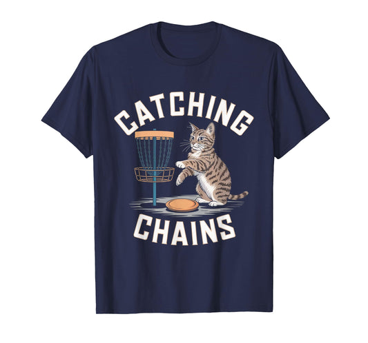 Funny Disc Golf Cat Lover Men Women Disc Golf Player Golfer T-Shirt