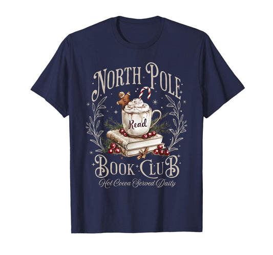 All Booked for Christmas Coquette Xmas Book Club Book Lovers T-Shirt