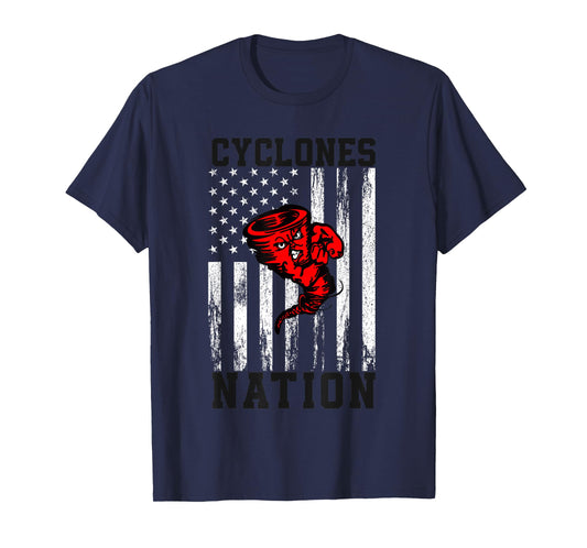 Harlan Community Cyclones Logo Nation HS T-Shirt