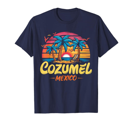 Cozumel Mexico Tropical Sunset beach Souvenir Vacation T-Shirt