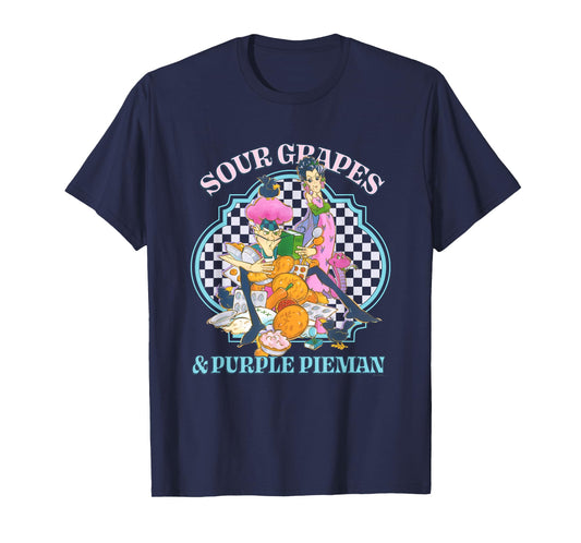 Strawberry Shortcake Sour Grapes & Purple Pieman Retro Logo T-Shirt