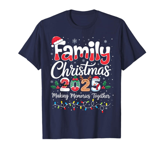 Family Christmas 2025 Matching Outfit Xmas Squad Santa T-Shirt