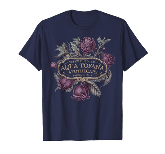 Funny Feminist Aqua Tofana Apothecary Vintage Women T-Shirt