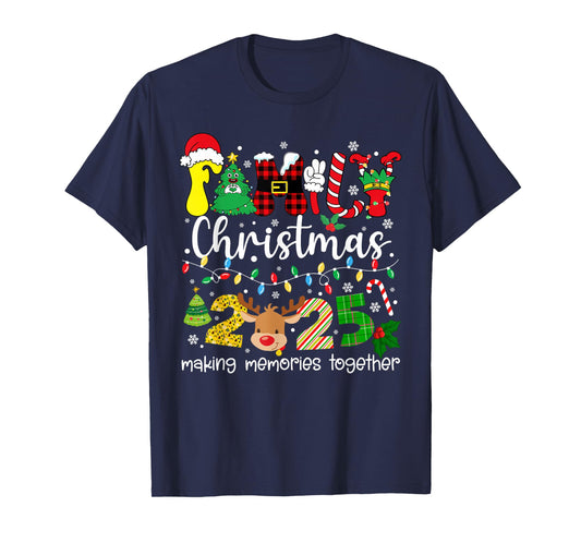 Family Christmas 2025 Matching Squad Santa Elf Funny Xmas T-Shirt