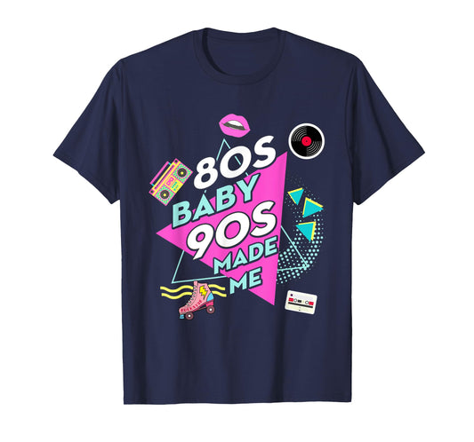 1980s 80's Baby 1990s 90's Outfit Costume Retro Party Theme T-Shirt