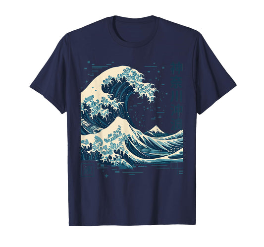 The Great Wave Off Kanagawa Japanese Art Sea Ocean Wave T-Shirt