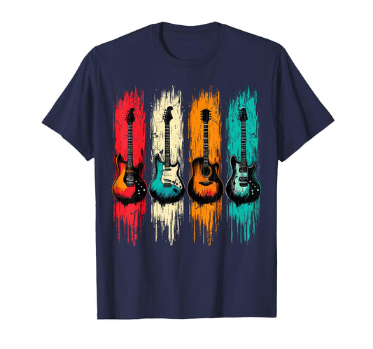 Vintage Guitar Music Band Guitarist T-Shirt