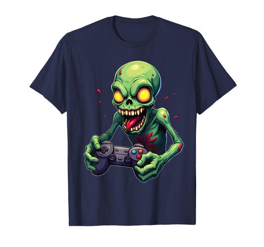 Game On Alien Gamer Creepy Playful Fun T-Shirt