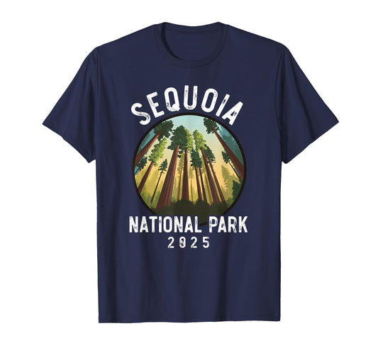 Sequoia National Park California 2025 Vintage Men Women Kids T-Shirt