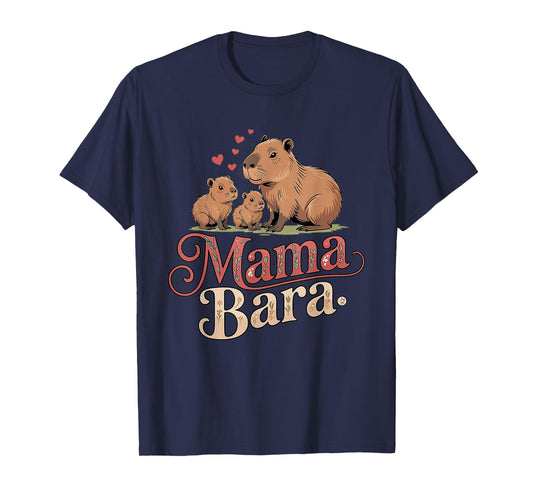 Funny Capybara Mama Gift 2025 Family Matching T-Shirt