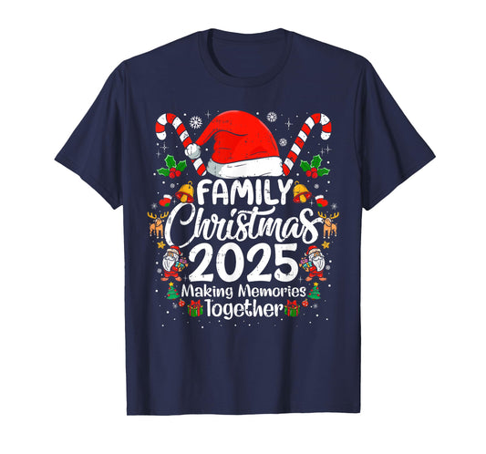 Family Christmas 2025 Matching Outfit Xmas Squad Santa T-Shirt