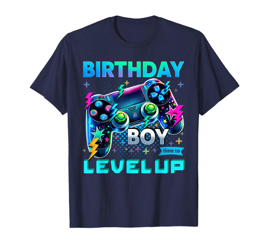 Birthday Boy Time To Level Up Video Game Birthday T-Shirt