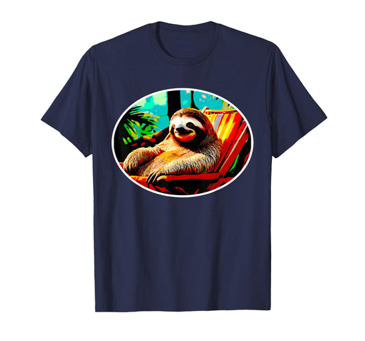 Cute Sloth Lover Vacation Mode Time to Relax Funny T-Shirt