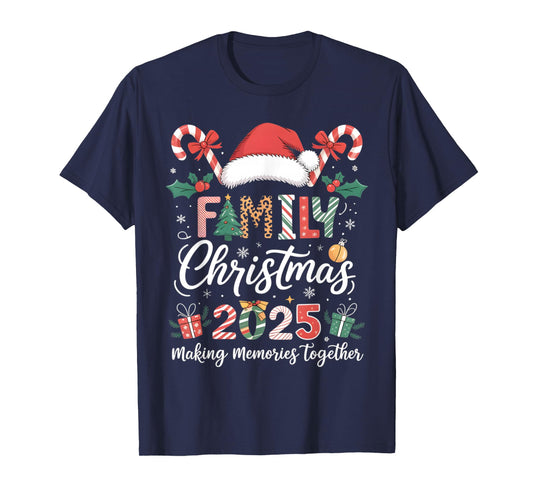 Family Christmas 2025 Matching Outfit Xmas Men Women Gifts T-Shirt