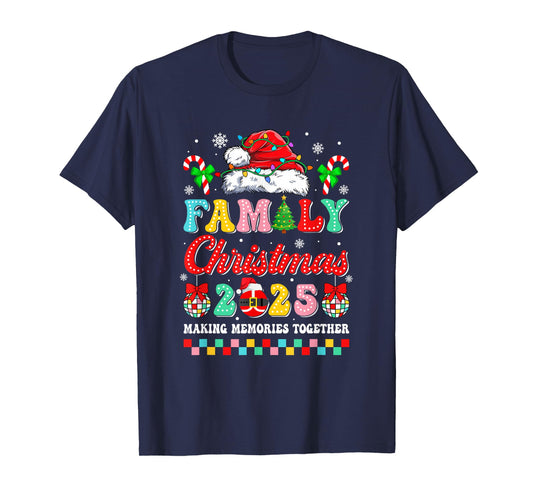 Family Christmas 2025 Matching Outfit Xmas Squad Santa Group T-Shirt