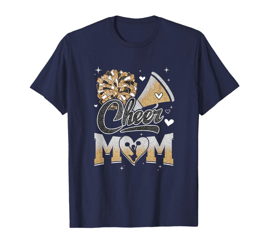 Cheer Mom Cheerleading Football For Women Graphic T-Shirt