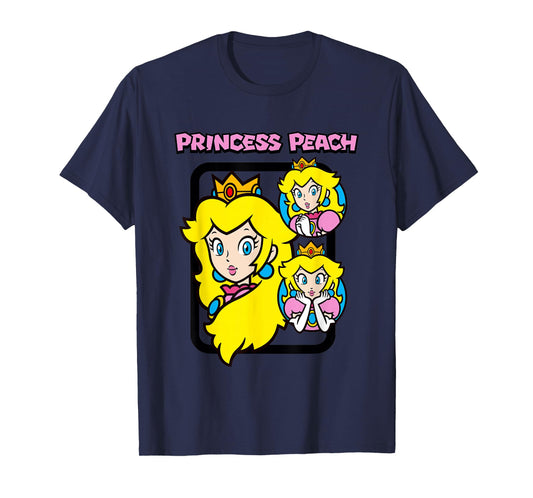 Super Mario Bros Princess Peach Power Up Vintage T-Shirt