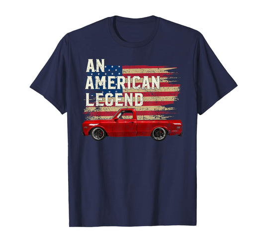 69 1969 1970 70 c10 truck American Flag Legend T-Shirt