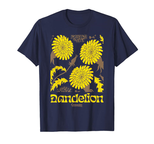 Crayola 2025 Limited Edition Dandelion Vintage Portrait T-Shirt