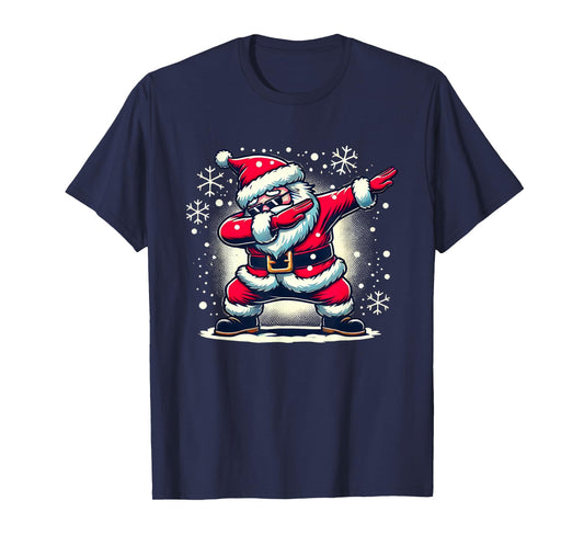 Dabbing Santa Claus Funny Christmas Boys Kids Girls Xmas Dab T-Shirt
