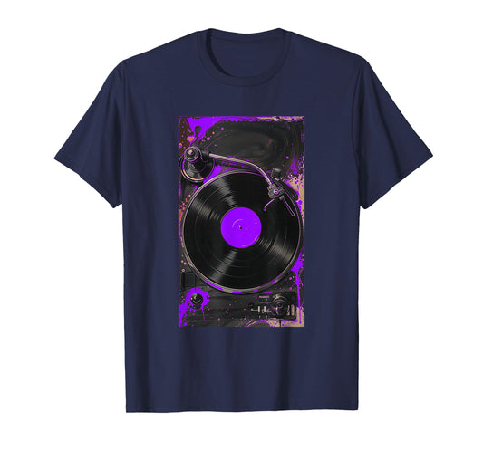 Purple For The Record Purple Color Graphic T-Shirt