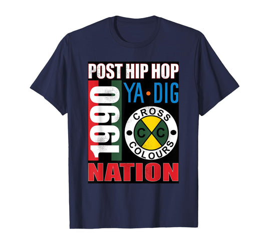 Post Hip Hop Nation | Retro Graphic 1990's Urban Vintage T-Shirt
